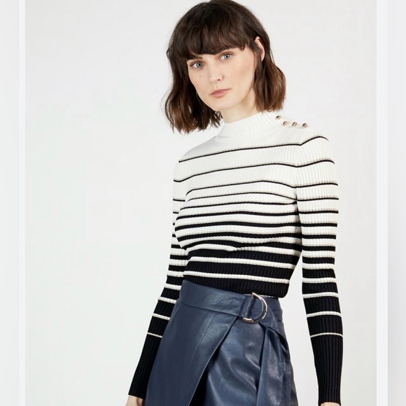 Ted Baker Sweaters - Ted Baker London black and white sweater size 1